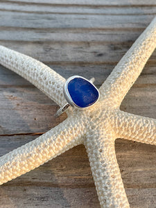 No.11 Sea Glass Capri Ring Size 8