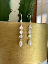 Load image into Gallery viewer, Silver and Pearl Earrings