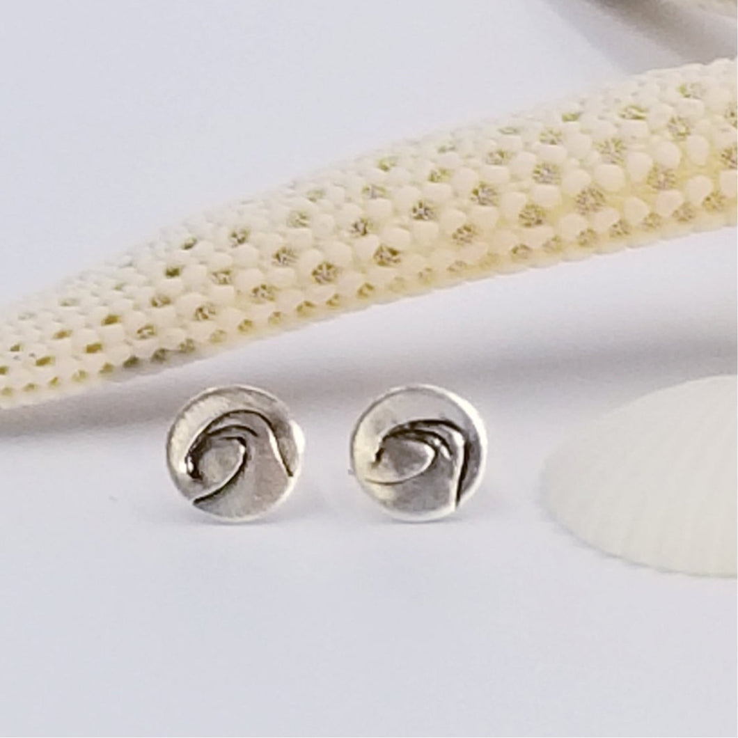Sterling Wave Studs - Changing Tides Jewelry