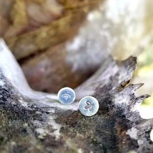Sterling Bee Studs - Changing Tides Jewelry