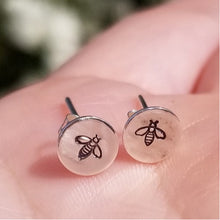 Load image into Gallery viewer, Sterling Bee Studs - Changing Tides Jewelry