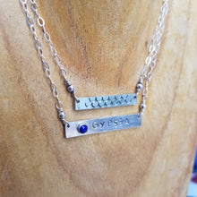 Load image into Gallery viewer, Mermaid Scales - Silver Bar Necklace