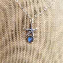 Load image into Gallery viewer, Labradorite and Starfish Pendant