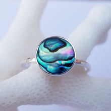 Load image into Gallery viewer, Abalone Stacking Ring, Round