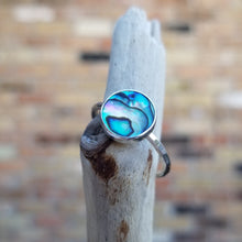 Load image into Gallery viewer, Abalone Stacking Ring, Round