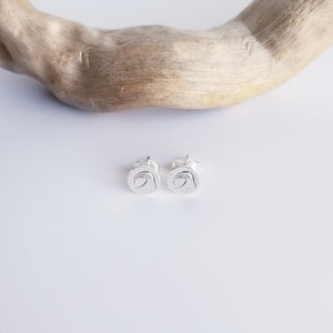 Sterling Wave Studs - Changing Tides Jewelry